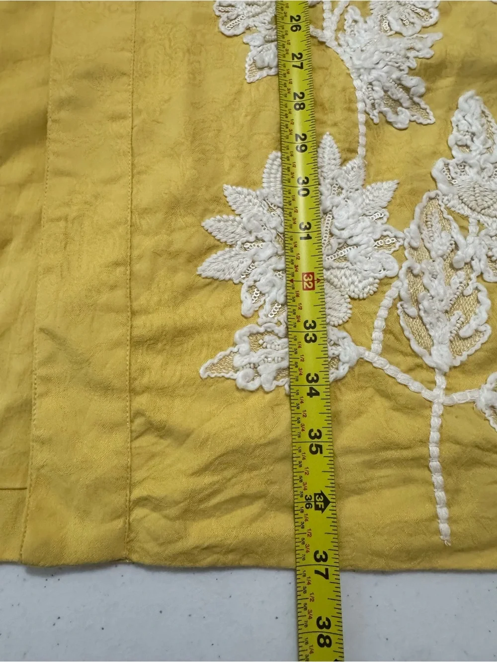 Soft Surroundings Tattan Park Topper Yellow OS